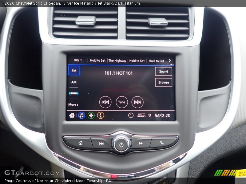 Silver Ice Metallic / Jet Black/Dark Titanium 2020 Chevrolet Sonic LT Sedan