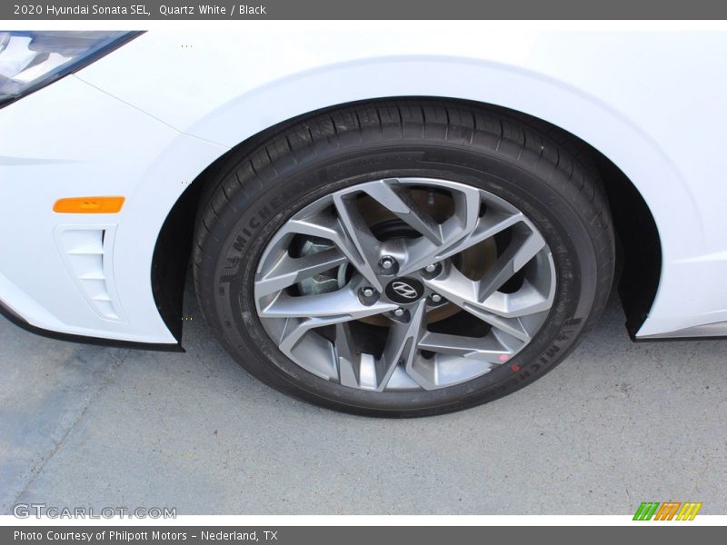 Quartz White / Black 2020 Hyundai Sonata SEL