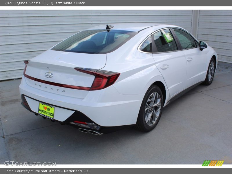 Quartz White / Black 2020 Hyundai Sonata SEL