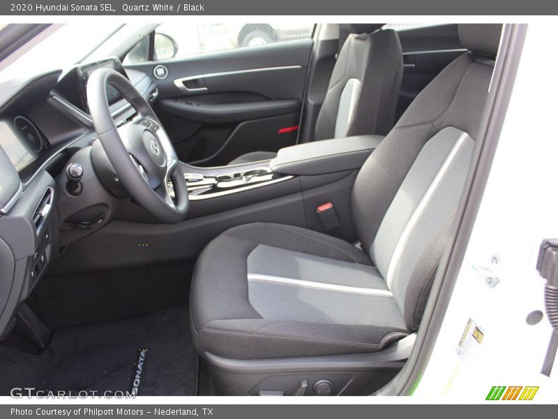 Quartz White / Black 2020 Hyundai Sonata SEL
