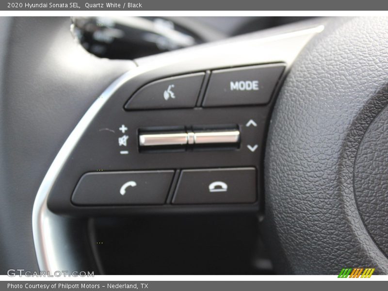 Quartz White / Black 2020 Hyundai Sonata SEL