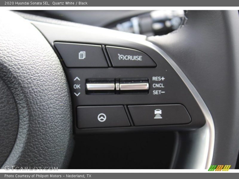 Quartz White / Black 2020 Hyundai Sonata SEL