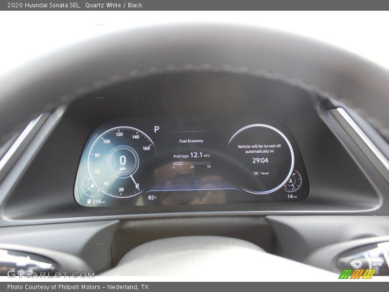 Quartz White / Black 2020 Hyundai Sonata SEL