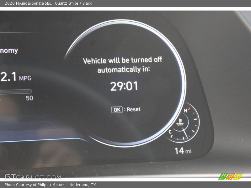 Quartz White / Black 2020 Hyundai Sonata SEL