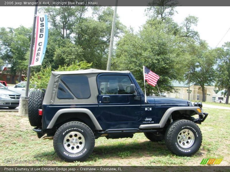 Midnight Blue Pearl / Khaki 2006 Jeep Wrangler X 4x4