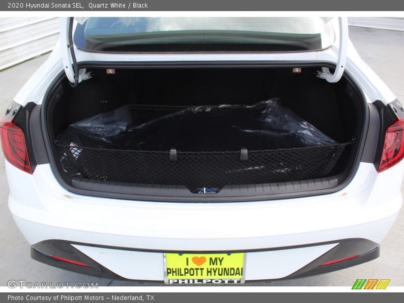 Quartz White / Black 2020 Hyundai Sonata SEL
