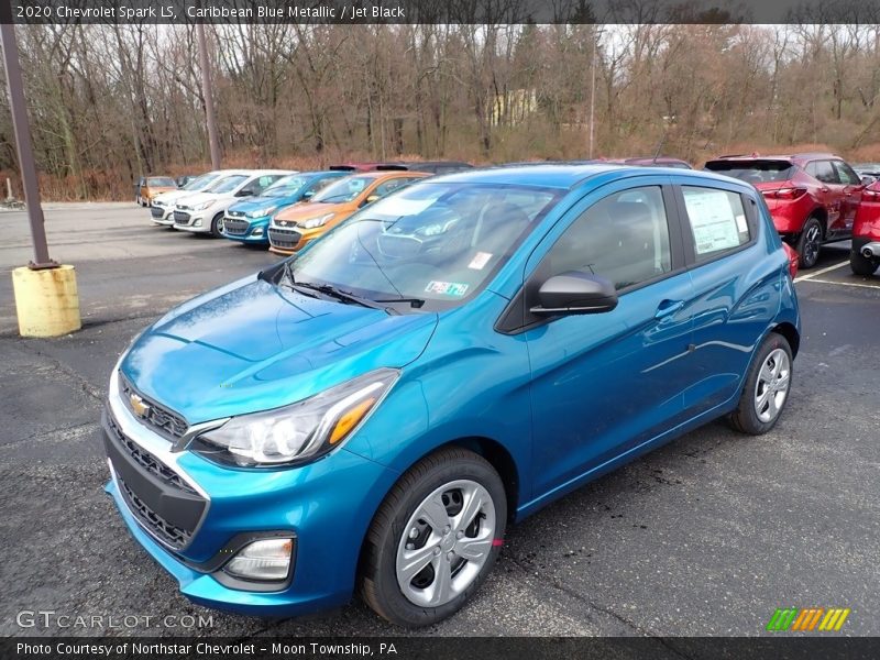 Caribbean Blue Metallic / Jet Black 2020 Chevrolet Spark LS