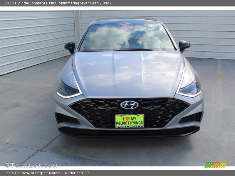 Shimmering Silver Pearl / Black 2020 Hyundai Sonata SEL Plus