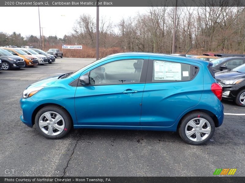 Caribbean Blue Metallic / Jet Black 2020 Chevrolet Spark LS