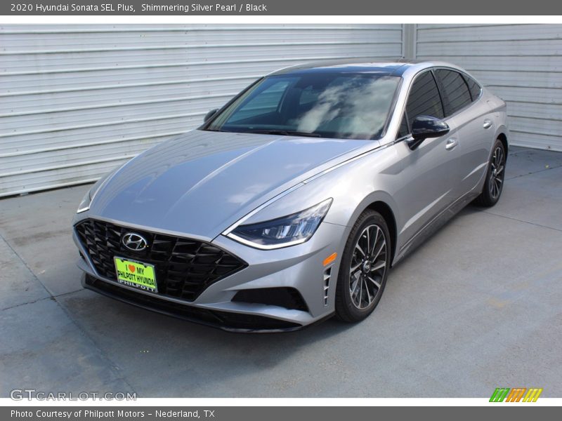 Shimmering Silver Pearl / Black 2020 Hyundai Sonata SEL Plus