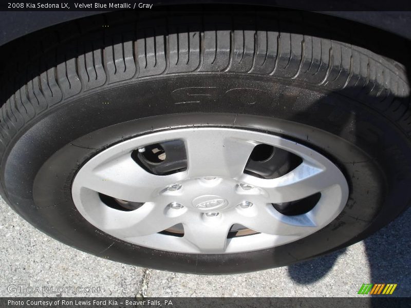 Velvet Blue Metallic / Gray 2008 Kia Sedona LX