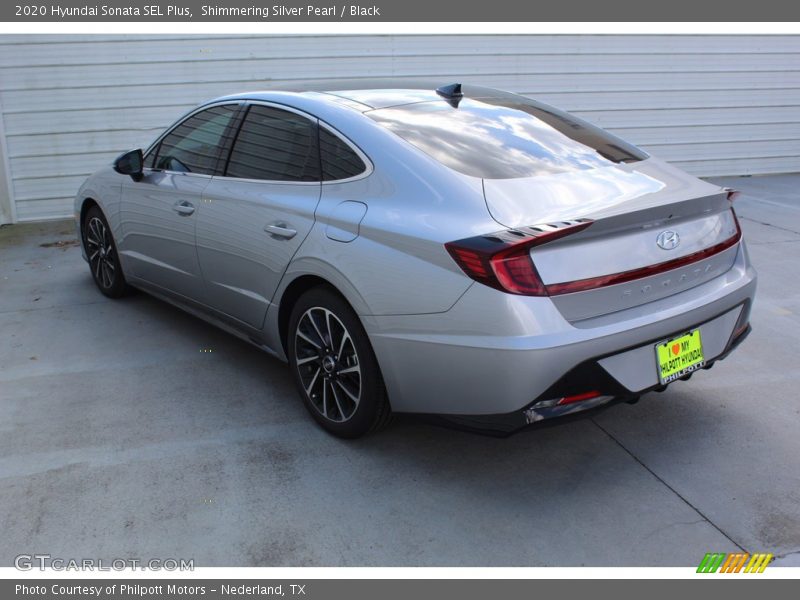 Shimmering Silver Pearl / Black 2020 Hyundai Sonata SEL Plus