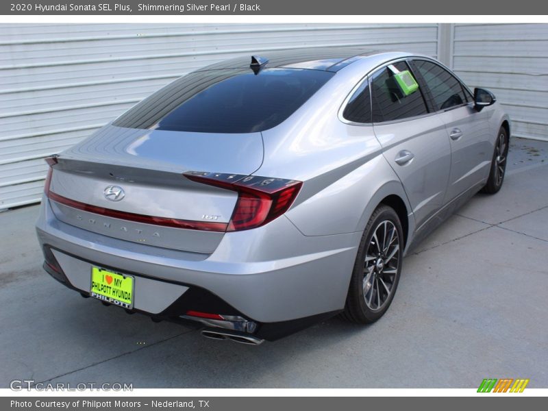 Shimmering Silver Pearl / Black 2020 Hyundai Sonata SEL Plus