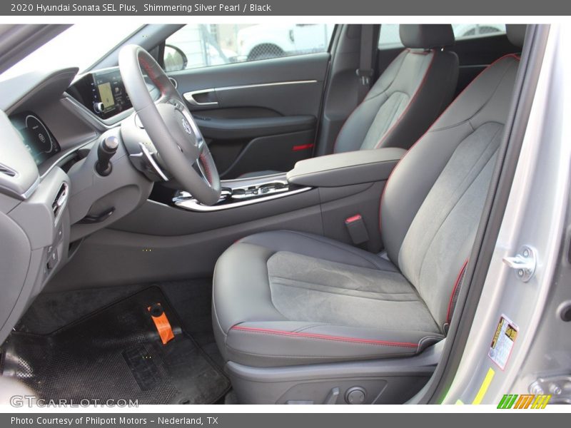 Shimmering Silver Pearl / Black 2020 Hyundai Sonata SEL Plus