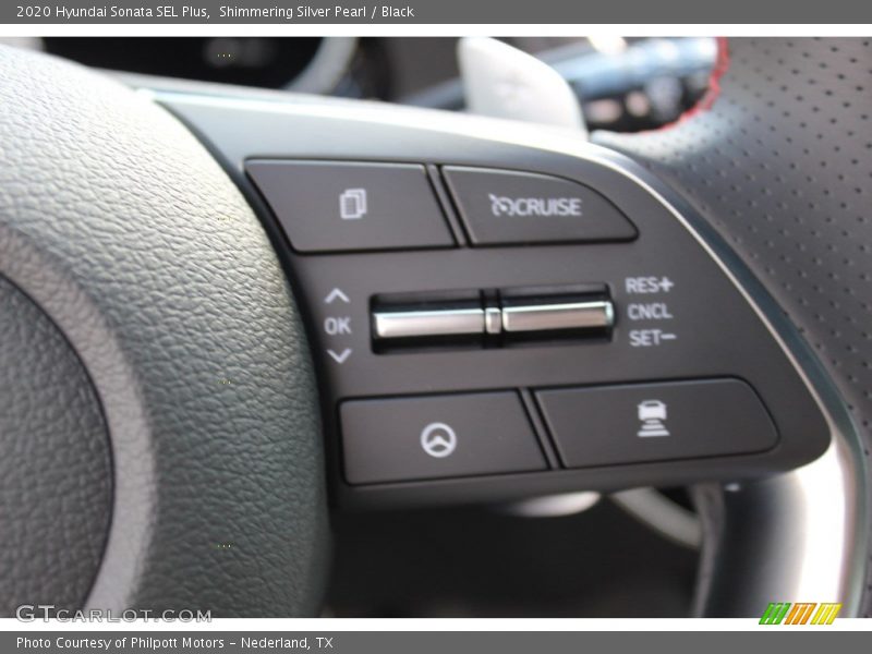 Shimmering Silver Pearl / Black 2020 Hyundai Sonata SEL Plus