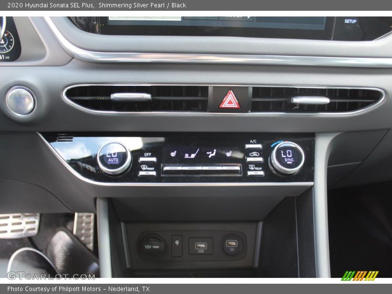 Shimmering Silver Pearl / Black 2020 Hyundai Sonata SEL Plus