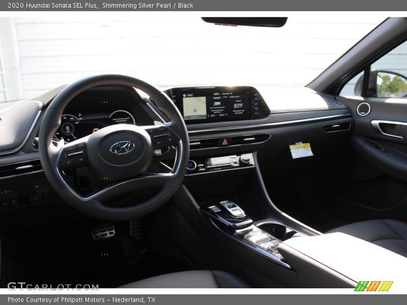 Shimmering Silver Pearl / Black 2020 Hyundai Sonata SEL Plus