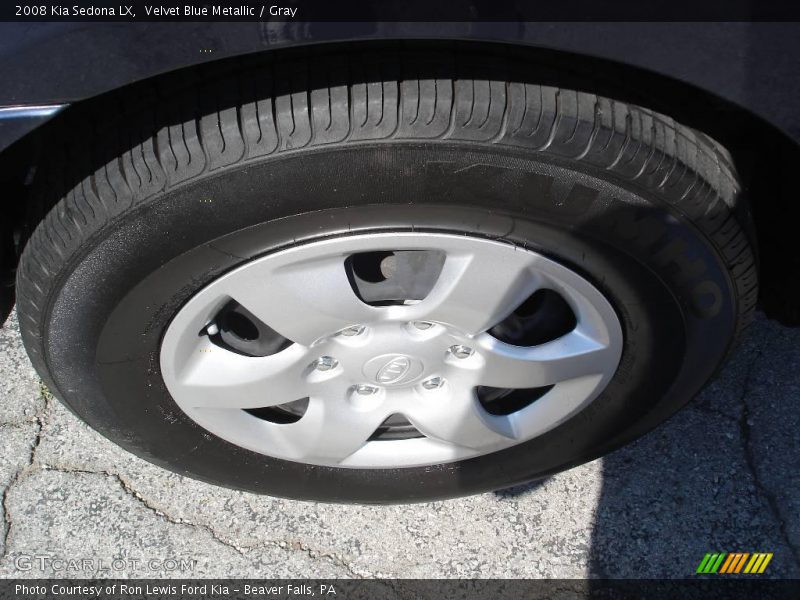 Velvet Blue Metallic / Gray 2008 Kia Sedona LX