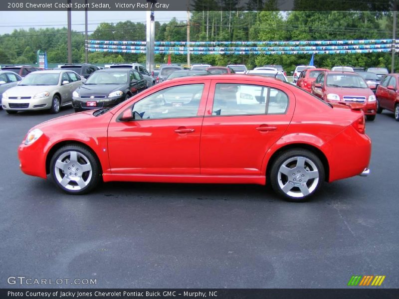 Victory Red / Gray 2008 Chevrolet Cobalt Sport Sedan