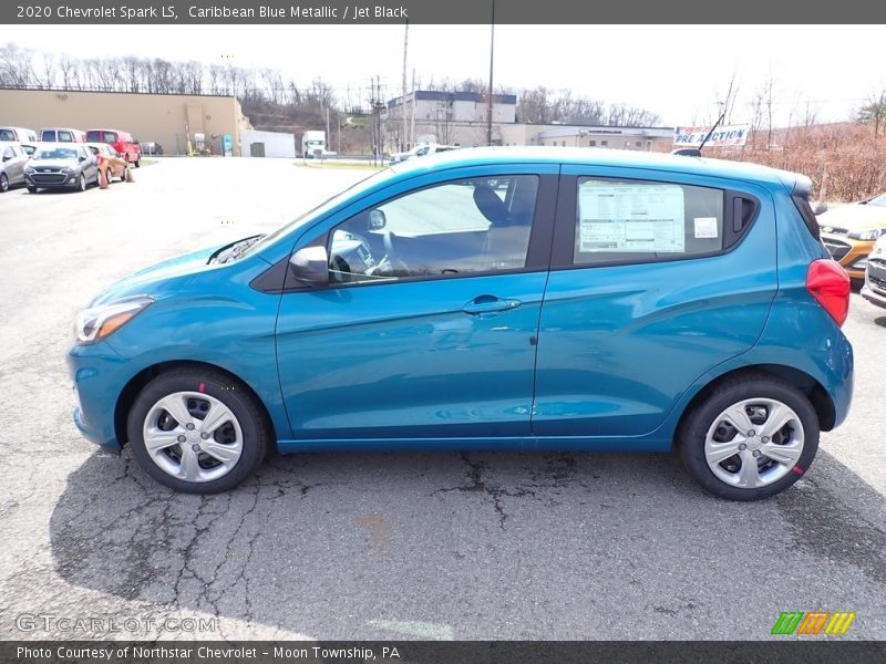Caribbean Blue Metallic / Jet Black 2020 Chevrolet Spark LS