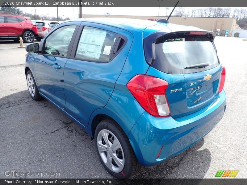 Caribbean Blue Metallic / Jet Black 2020 Chevrolet Spark LS