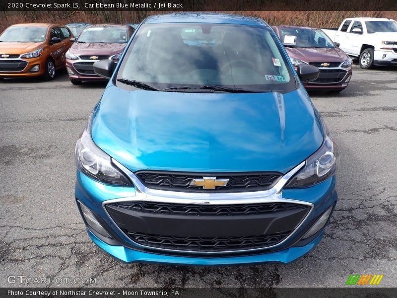 Caribbean Blue Metallic / Jet Black 2020 Chevrolet Spark LS