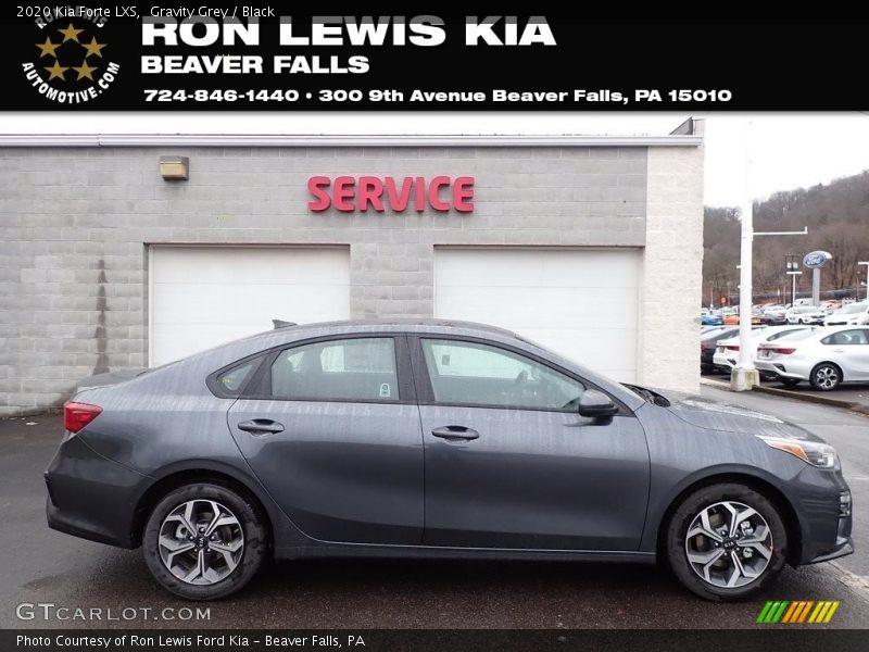 Gravity Grey / Black 2020 Kia Forte LXS