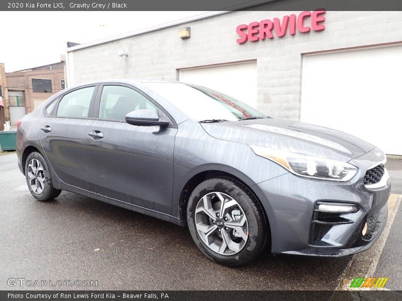 Gravity Grey / Black 2020 Kia Forte LXS