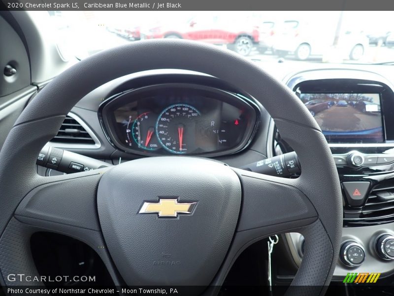 Caribbean Blue Metallic / Jet Black 2020 Chevrolet Spark LS