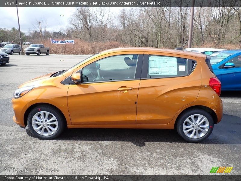 Orange Burst Metallic / Jet Black/Dark Anderson Silver Metallic 2020 Chevrolet Spark LT