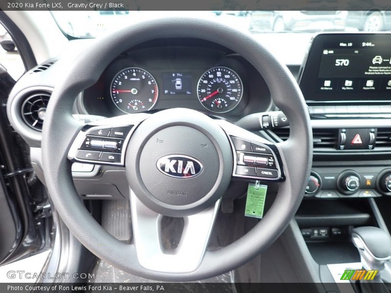 Gravity Grey / Black 2020 Kia Forte LXS