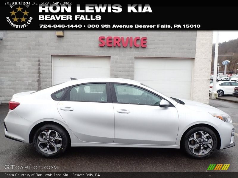 Silky Silver / Black 2020 Kia Forte LXS