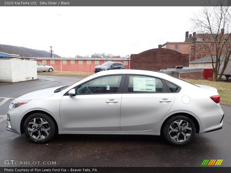 Silky Silver / Black 2020 Kia Forte LXS