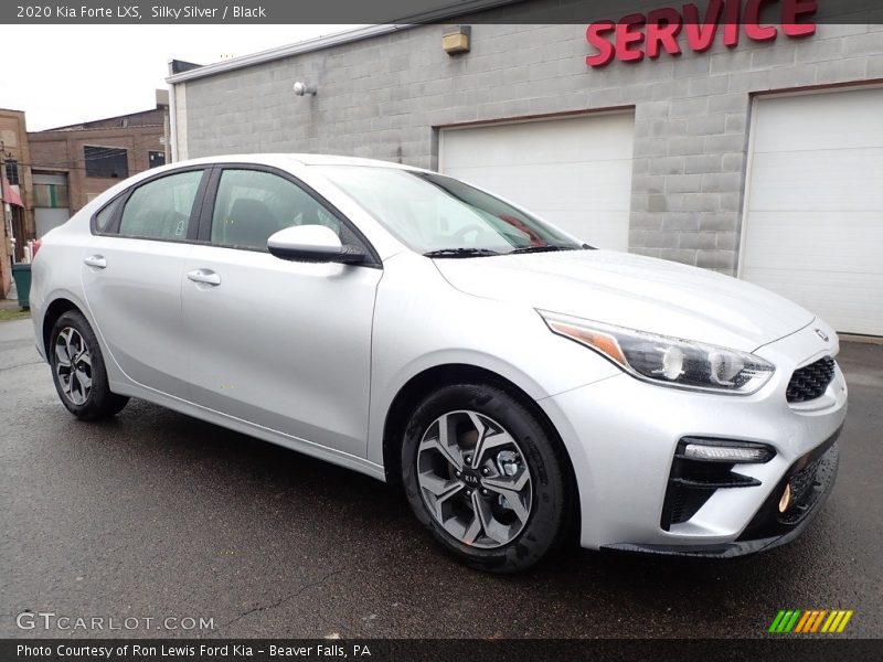 Silky Silver / Black 2020 Kia Forte LXS