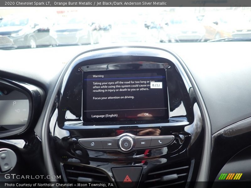 Orange Burst Metallic / Jet Black/Dark Anderson Silver Metallic 2020 Chevrolet Spark LT