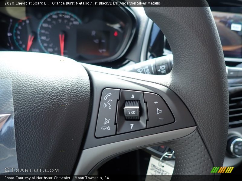 Orange Burst Metallic / Jet Black/Dark Anderson Silver Metallic 2020 Chevrolet Spark LT