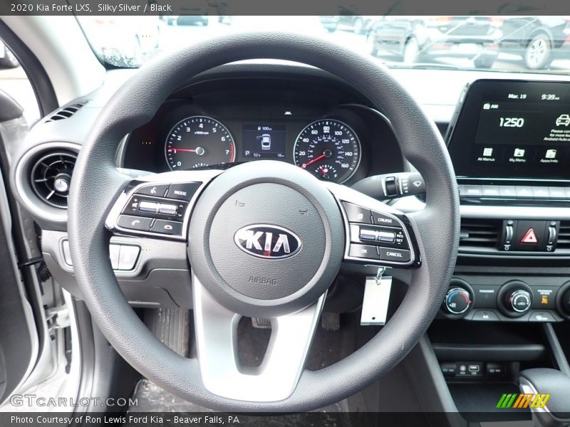 Silky Silver / Black 2020 Kia Forte LXS