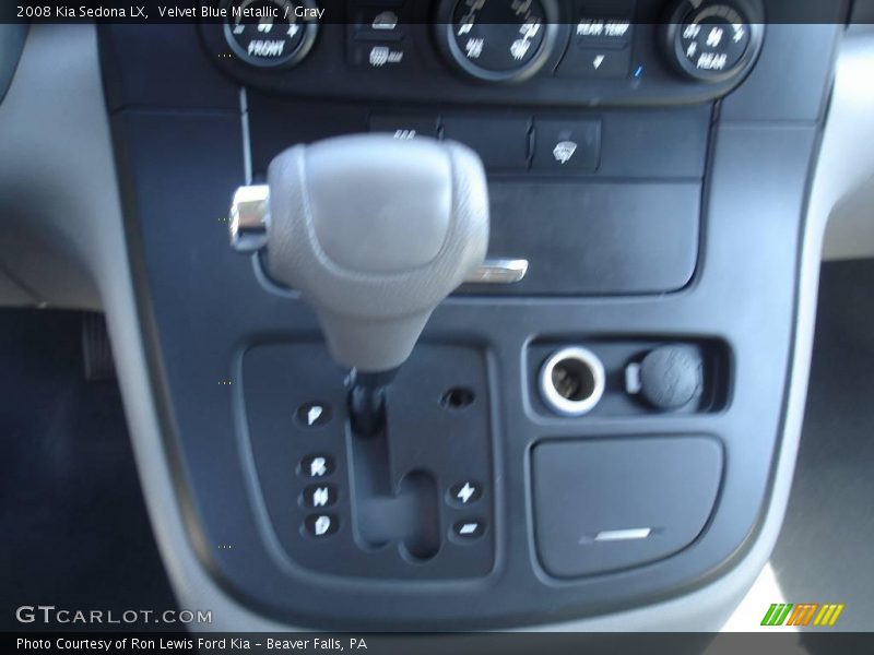 Velvet Blue Metallic / Gray 2008 Kia Sedona LX