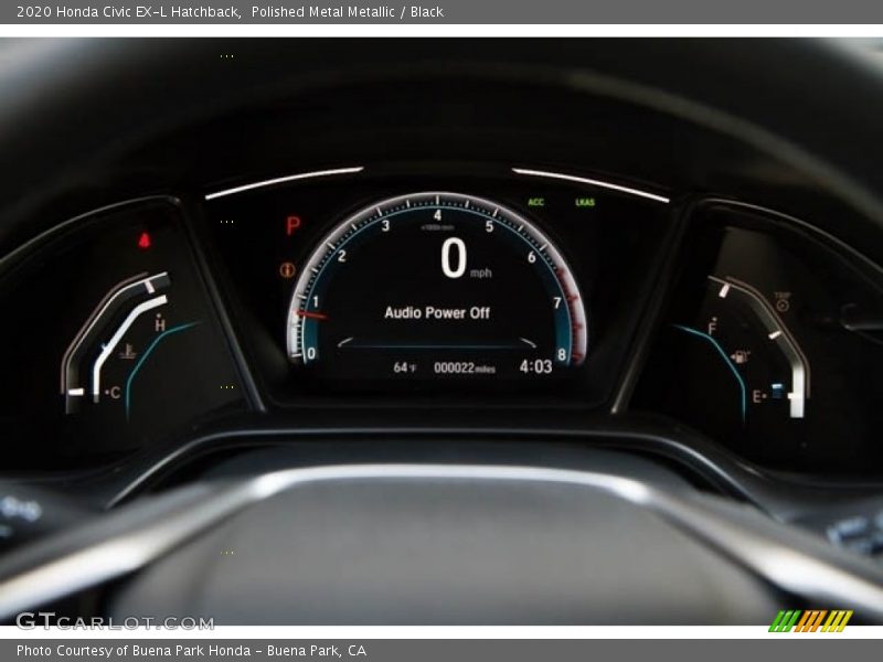 Polished Metal Metallic / Black 2020 Honda Civic EX-L Hatchback