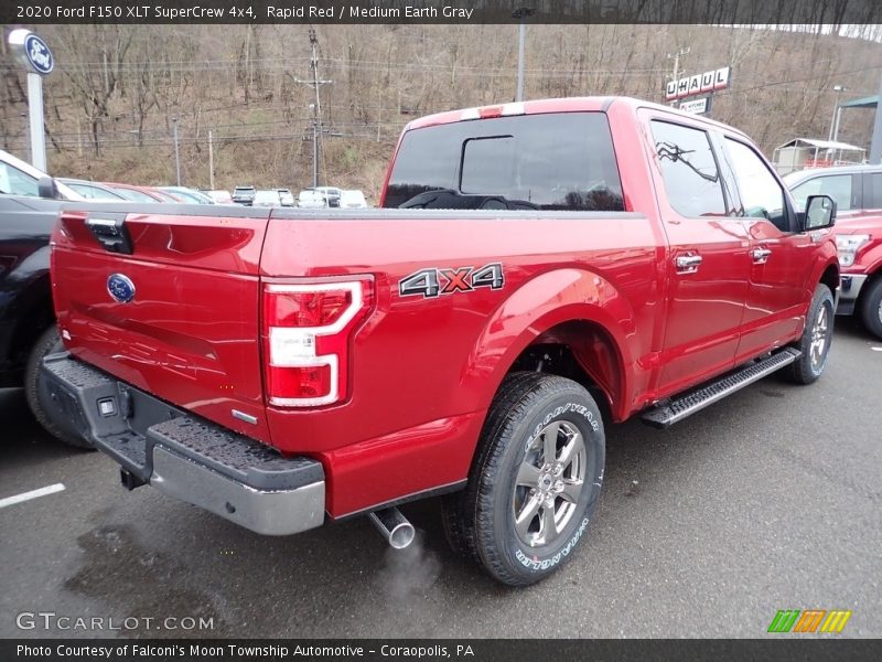 Rapid Red / Medium Earth Gray 2020 Ford F150 XLT SuperCrew 4x4