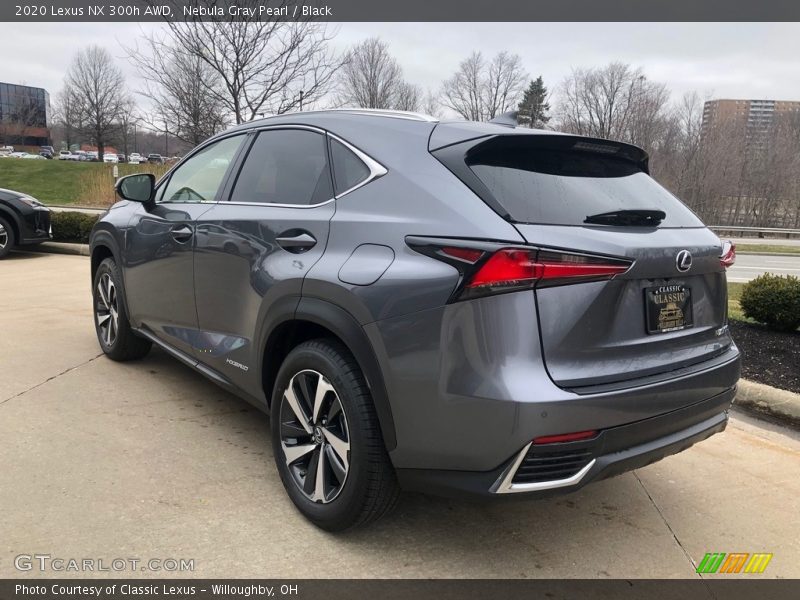 Nebula Gray Pearl / Black 2020 Lexus NX 300h AWD