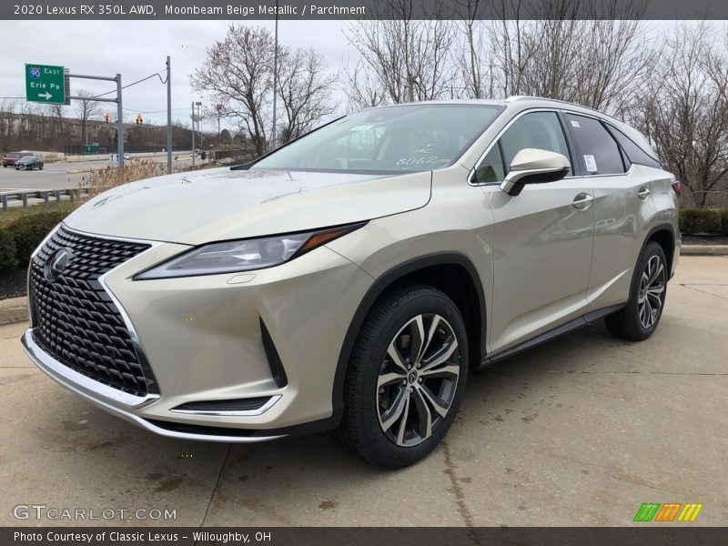 Moonbeam Beige Metallic / Parchment 2020 Lexus RX 350L AWD