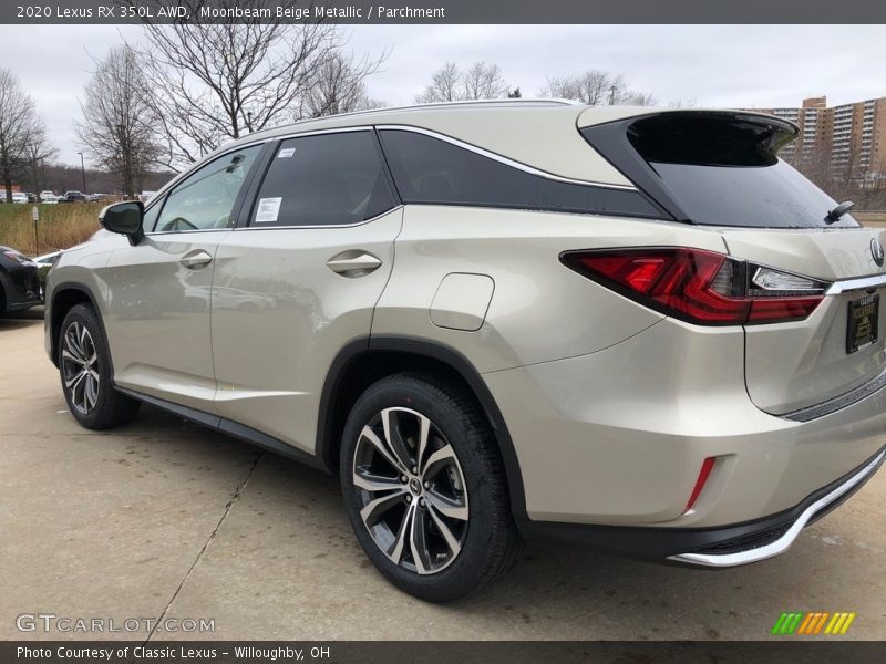 Moonbeam Beige Metallic / Parchment 2020 Lexus RX 350L AWD