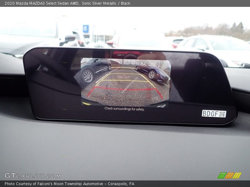 Sonic Silver Metallic / Black 2020 Mazda MAZDA3 Select Sedan AWD