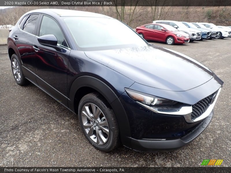 Deep Crystal Blue Mica / Black 2020 Mazda CX-30 Select AWD