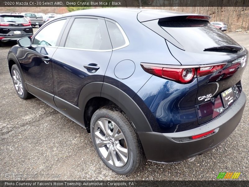 Deep Crystal Blue Mica / Black 2020 Mazda CX-30 Select AWD