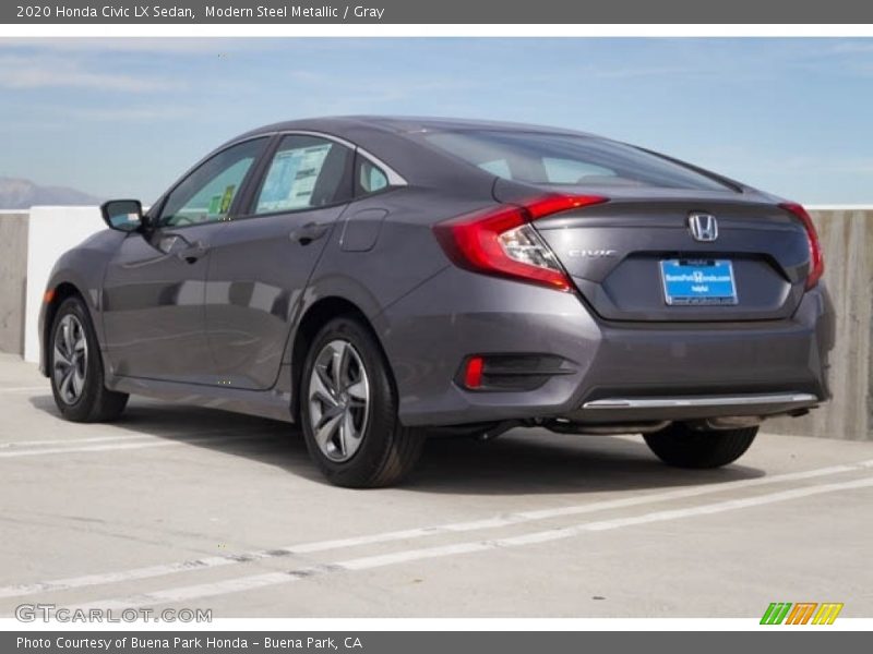 Modern Steel Metallic / Gray 2020 Honda Civic LX Sedan