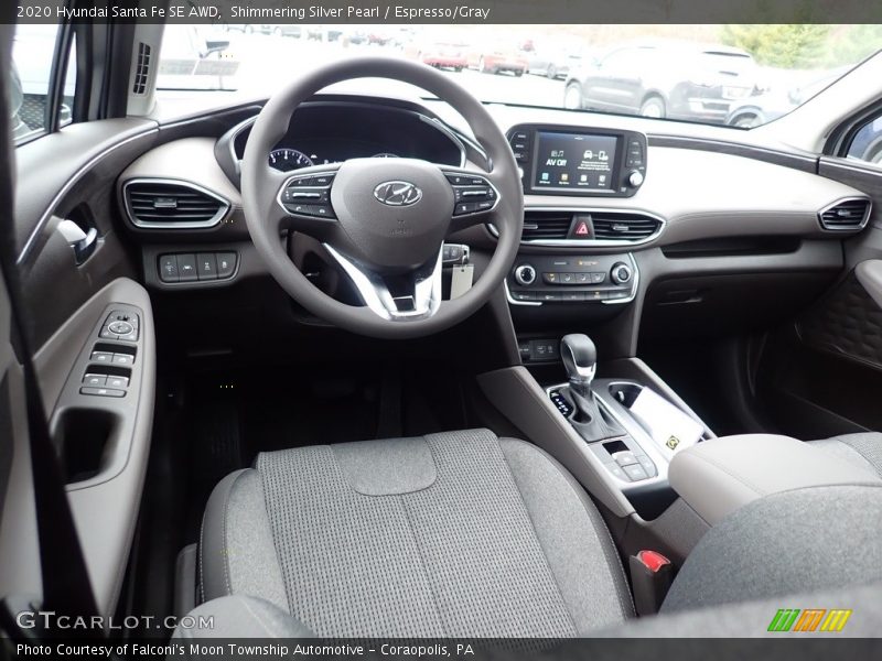  2020 Santa Fe SE AWD Espresso/Gray Interior