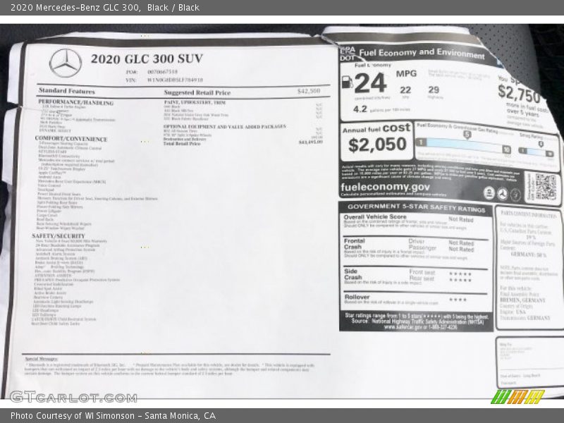 Black / Black 2020 Mercedes-Benz GLC 300