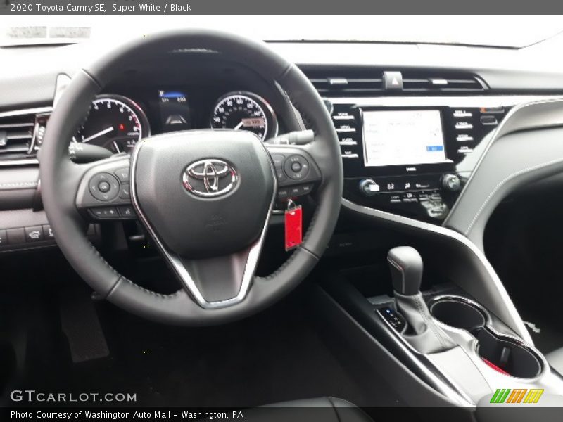 Super White / Black 2020 Toyota Camry SE